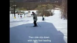 syt ski - basic SIDE-STEP on ICY