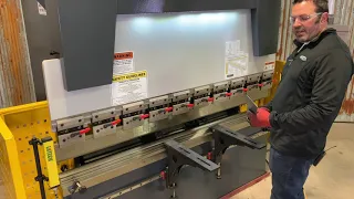 How to program a Tommy Industrial CNC press brake, Delem DA41s controller.