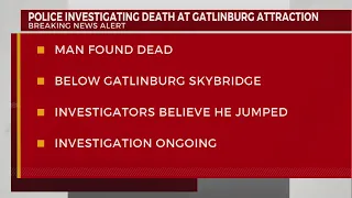 Police investigating death at Gatlinburg attraction