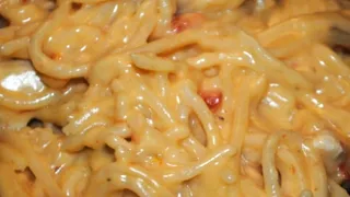 Chicken Spaghetti-Easy-Tasty-So good! Crowd Pleaser!