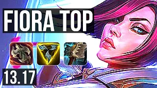 FIORA vs SION (TOP) | 8 solo kills, 1.7M mastery, 300+ games | EUW Master | 13.17