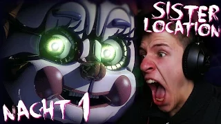 DAS KRASSESTE FNAF GAME ?! | Five Nights at Freddy's Sister Location #01 | [Deutsch/German]