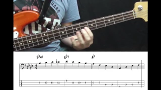 David Lee Roth -  Just a Gigolo (Bass cover with tabs)