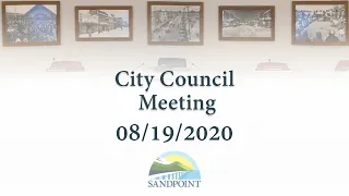 City of Sandpoint | City Council Meeting | 08/19/2020