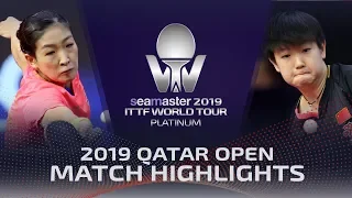 Liu Shiwen vs Sun Yingsha | 2019 ITTF Qatar Open Highlights (1/2)