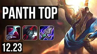 PANTHEON vs JAX (TOP) | 8 solo kills, 400+ games | EUW Diamond | 12.23