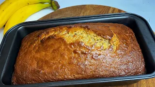 Banana Bread 🍌Super Moist! No mixer needed. Sweet Bread