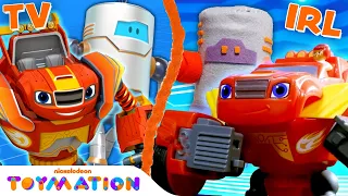 Blaze vs. Wrecking Robots! | Blaze and the Monster Machines Toys | @nickelodeontoymation