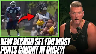 Steelers Punt Returner Catches 7 PUNTS Without Dropping 1 Ball, Breaks Record?! | Pat McAfee Reacts