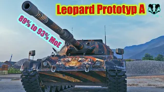 Leopard Prototyp A - 89% to 93% Mark of Excellence - World of Tanks Replays