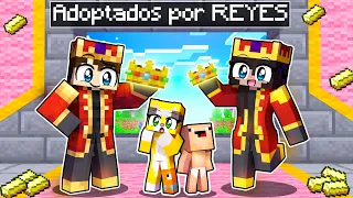 ¡ADOPTADOS POR REYES MILLONARIOS EN MINECRAFT! 👑 | MICHI MIAU Y BEBE NOOB