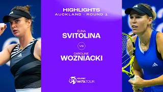 Elina Svitolina vs. Caroline Wozniacki | 2024 Auckland Round 1 | WTA Match Highlights