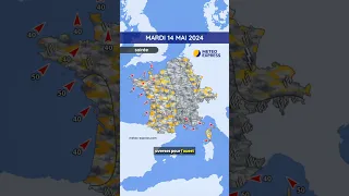 Météo du Mardi 14 au Jeudi 16 Mai 2024