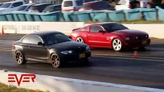 Drag Races: Audi Q7 🆚 Mustang 🆚 BMW 135i | 13 seg 12 válida Piques 1/4 de Milla Barranquilla 2018