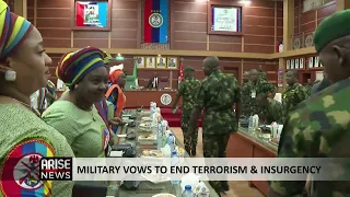 MILITARY VOWS TO END TERRORISM AND INSURGENCY