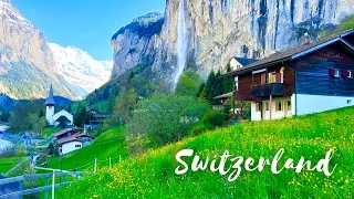 LAUTERBRUNNEN , Most Beautiful Village In Switzerland | Spring has arrived in Swiss Valley