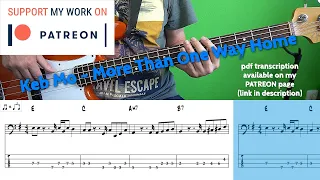 Keb Mo - More Than One Way Home (Bass cover with tabs)