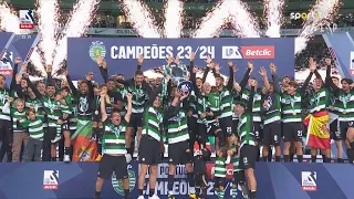 Sporting levanta o troféu de campeão 2023/24!