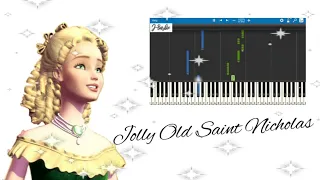 Jolly Old Saint Nicholas - Barbie A Christmas Carol(Piano Cover/Tutorial)