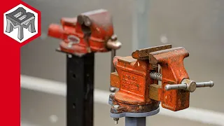 How to Make a Vise Stand From Scrap Metal