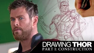 HOW TO DRAW THOR Part 1 of 3: CONSTRUCTION