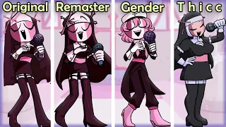 SARVENTE: Original VS Remaster VS GenderBend VS Thicc | FNF Mods