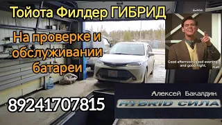 Тойота Филдер ГИБРИД Проверка БАТАРЕИ 89241707815