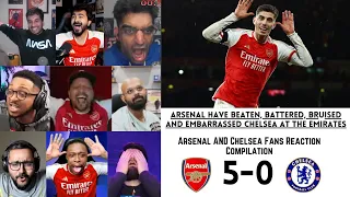 CHELSEA and ARSENAL Fans Reactions to ARSENAL 5-0 CHELSEA | PL GW 29 | 24-04-2024