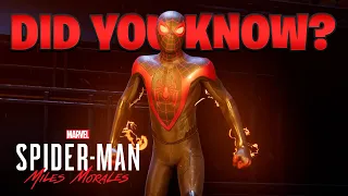 Did You Know in SPIDER-MAN MILES MORALES