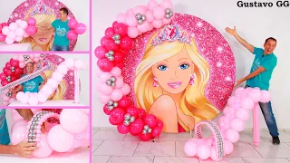 BARBIE BIRTHDAY 😍👍   BALLOON DECORATION IDEAS -birthday decoration ideas at home  - GUSTAVO GG