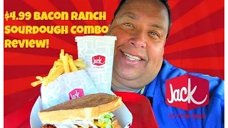 Jack In The Box® $4.99 Bacon Ranch Sourdough Combo REVIEW!