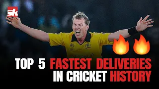 Top 5 Fastest Deliveries in Cricket History 🚅🔥| 161.3 KMPH #Cricket