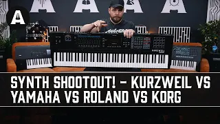 Synth & Workstation Shootout! - Kurzweil K2700 vs Yamaha Montage vs Roland Fantom vs Korg Nautilus!