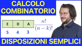 Calcolo combinatorio, disposizioni semplici