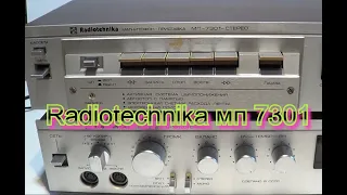 #Радиотехника МП-7301-стерео.#Обзор.#Профилактика.#Radiotehnika МП-7301