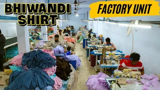 Bhiwandi Shirt Factory Unit, Shirt Manufacturer and Warehouse in Bhiwandi Mumbai Wholesale Market.
