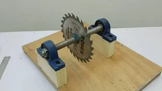 How to make Drill powered a table Saw machine