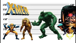 X-Men Characters Size Comparison | The Biggest Characters of X- Men Characters