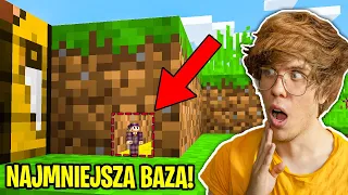 Znalazłem NAJMNIEJSZĄ TAJNĄ BAZĘ w MINECRAFT! - Mini Minecraft