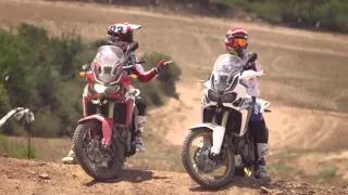 Marc Marquez & Joan Barreda test the new Honda CRF1000L Africa Twin