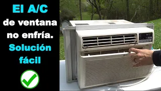 El aire acondicionado de ventana no enfría y las reparaciones más comunes