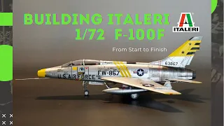 Italeri 1/72 F-100F Super Sabre full build 超級軍刀製作全記錄