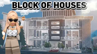 Building a BLOCK OF HOUSES for my Bloxburg Town