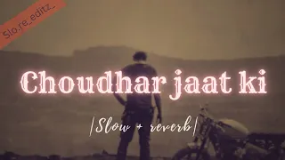 choudhar jaat ki | slowed & reverb | lofi | sunny deol si body | 🎵