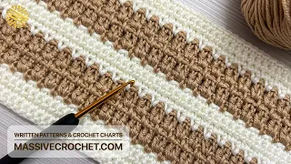 This Crochet Pattern for Beginners is Absolutely Amazing! 💎 Super EASY Crochet Stitch for Blanket