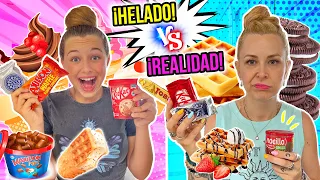 HELADO vs REALIDAD 🍦  Ice cream vs real food CHALLENGE