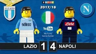 Lazio Napoli 1-4 • Serie A (20/09/2017) goal highlights sintesi Lego Calcio 2017/18
