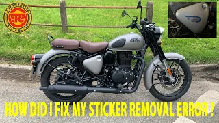 Royal Enfield Classic 350 And Why You Shouldn't Remove The Side Sticker. Part 2