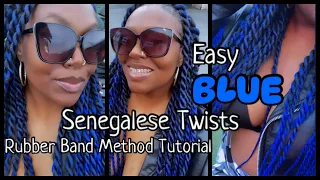 How to | Senegalese Twists tutorial | Beginner Friendly Senegalese twists | Rubber band method | diy