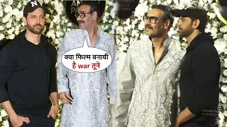 Hrithik Roshan Macho Entry With Ajay Devgan at Anand Pandit Diwali Party 2019 | Arshad Warsi, Paresh
